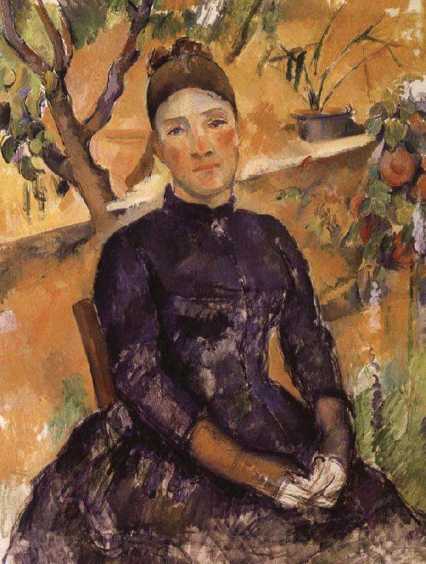 Paul Cezanne Mrs. Cezanne France oil painting art